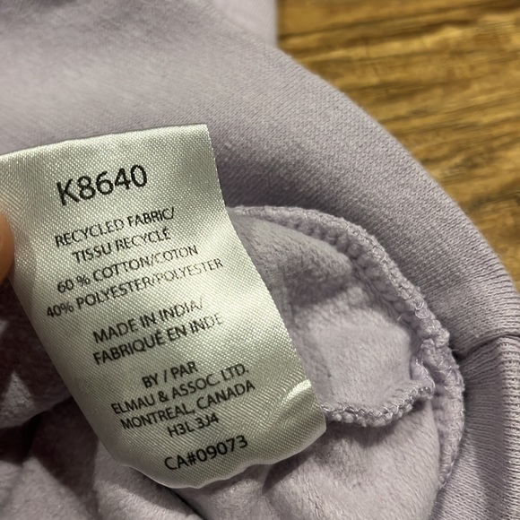 Kangol light purple crew neck sweater - Picture 7 of 9